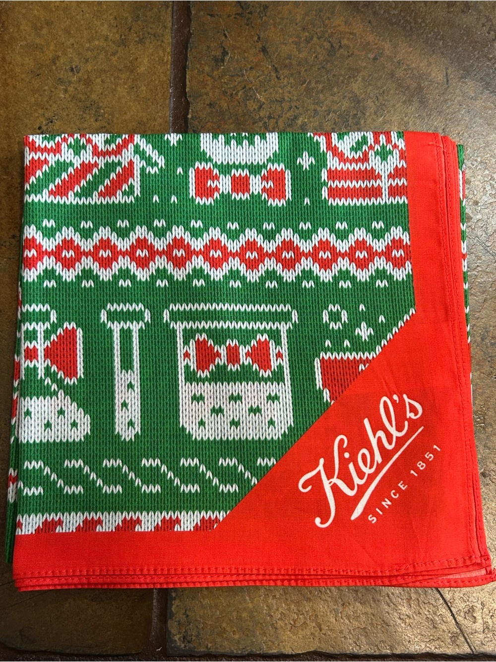Kiehl's Christmas Holiday Tablecloth